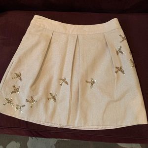 Leifnotes skirt with sequin gold birds